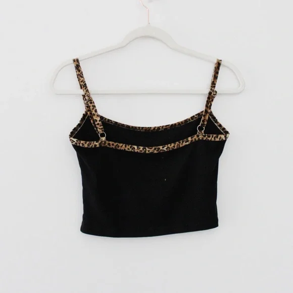 Unif To-Go Leopard Trim Crop Tank - Picture 10 of 12